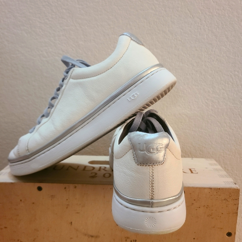 UGG Cream and Silver Casual Sneakers
